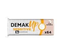 Demak'Up Tampons Démaquillants Sensitive - Visage et Yeux - Fibres de Coton 100% Naturelles - 64 Cotons (L'emballage de l'article peut varier)