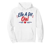 Demande Annonce Mariage Fiancé Futur marié Elle a Dit Oui Sweat à Capuche