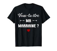 Demande Annonce Marraine Amie Veux-tu Être Ma Marraine T-Shirt