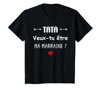 Demande Annonce Marraine Tata Veux-tu Être Ma Marraine T-Shirt