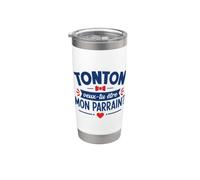 Demande Annonce Parrain tonton Veux-tu Être Mon Parrain Gobelet isotherme en acier inoxydable double paroi