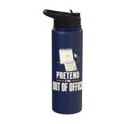 Demande de Conge Absence Bureau Humour Stainless Steel Insulated Water Bottle
