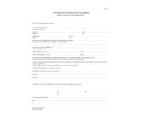 Demande d'un extrait de bapteme - 25 ex.