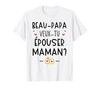 Demande En Mariage Surprise Beau Papa Veux-tu Épouser Maman T-Shirt