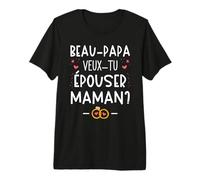 Demande en Mariage Surprise Beau Papa Veux-tu Épouser Maman T-Shirt Haut de Gamme