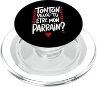Demande Futur Parrain Tonton Veux-tu être Mon Parrain PopSockets PopGrip pour MagSafe