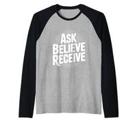 Demandez à Croire recevoir Une Citation d'inspiration chrétienne Manche Raglan