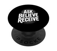 Demandez à Croire recevoir Une Citation d'inspiration chrétienne PopSockets PopGrip Adhésif