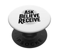Demandez à Croire recevoir Une Citation d'inspiration chrétienne PopSockets PopGrip Adhésif