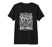 Demandez et Embla : Premier Souffle de Midgard T-Shirt Haut de Gamme