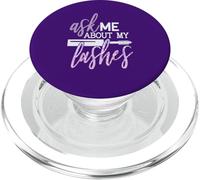 Demandez-Moi à Propos de ma Citation de Maquillage de beauté PopSockets PopGrip pour MagSafe