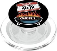 Demandez-moi à propos de ma fête du travail 401K Grill PopSockets PopGrip pour MagSafe