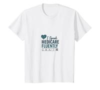 Demandez-Moi à Propos de Medicare : I Speak Medicare Fluently T-Shirt, Enfant, Blanc, 6 Ans