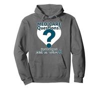 Demandez-Moi à Propos de Medicare - I've Got Answers! Sweat à Capuche, Unisexe pour Adultes, Asphalte, XL