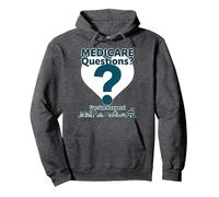 Demandez-Moi à Propos de Medicare - I've Got Answers! Sweat à Capuche, Unisexe pour Adultes, Chiné Foncé, XL