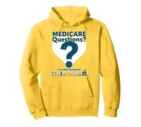 Demandez-Moi à Propos de Medicare - I've Got Answers! Sweat à Capuche, Unisexe pour Adultes, Citron, M