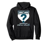 Demandez-Moi à Propos de Medicare - I've Got Answers! Sweat à Capuche, Unisexe pour Adultes, Noir, M