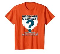 Demandez-Moi à Propos de Medicare - I've Got Answers! T-Shirt, Enfant, Orange, 2 Ans