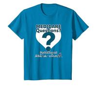 Demandez-Moi à Propos de Medicare - I've Got Answers! T-Shirt, Enfant, Saphir, 3 Ans