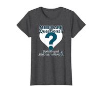 Demandez-Moi à Propos de Medicare - I've Got Answers! T-Shirt, Femme, Chiné Foncé, XL