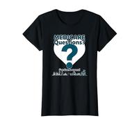 Demandez-Moi à Propos de Medicare - I've Got Answers! T-Shirt, Femme, Noir, XS
