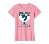 Demandez-Moi à Propos de Medicare - I've Got Answers! T-Shirt, Femme, Rose, XXL
