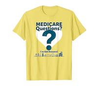 Demandez-Moi à Propos de Medicare - I've Got Answers! T-Shirt, Homme, Citron, XL