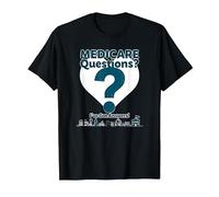 Demandez-Moi à Propos de Medicare - I've Got Answers! T-Shirt, Homme, Noir, 5XL