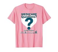 Demandez-Moi à Propos de Medicare - I've Got Answers! T-Shirt, Homme, Rose, L