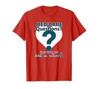 Demandez-Moi à Propos de Medicare - I've Got Answers! T-Shirt, Homme, Rouge, S