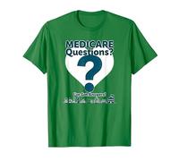 Demandez-Moi à Propos de Medicare - I've Got Answers! T-Shirt, Homme, Vert Kelly, S