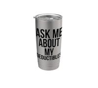 Demandez-moi à propos de mes franchises Ressources humaines drôles de paie Gobelet isotherme en acier inoxydable double paroi