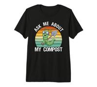 Demandez-Moi à Propos de Mes vers Drôle de ver de Compost T-Shirt Haut de Gamme