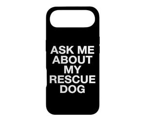 Demandez-Moi à Propos de Mon adopteur de Chien de Sauvetage Coque pour iPhone Air