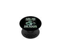 Demandez-Moi à Propos de Mon Dragon PopSockets PopGrip Adhésif
