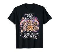 Demandez-Moi à Propos de Mon échange drôle d'aéroport pour Chaton cicatrisant T-Shirt
