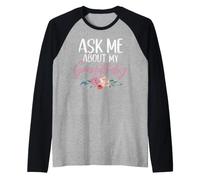 Demandez-Moi à Propos de Mon Grand-bébé Nouvelle Grand-mère Manche Raglan