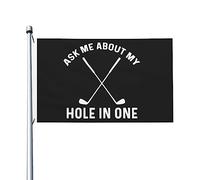 Demandez-moi à propos de mon trou dans un drapeau pour les gars de la chambre, drapeaux fantaisie double face, décoration murale pour porche 3 x 5 pieds, posez-moi des questions sur mon trou dans un