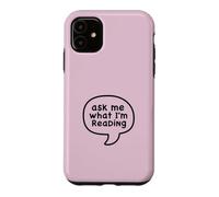 Demandez-Moi ce Que Je lis Funny Book Lover Coque pour iPhone 11