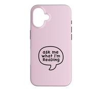 Demandez-Moi ce Que Je lis Funny Book Lover Coque pour iPhone 16