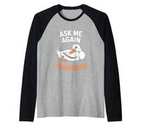 Demandez-moi encore demain, graphique de canard paresseux Manche Raglan