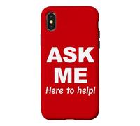Demandez-Moi Ici pour Vous Aider Coque pour iPhone X/XS