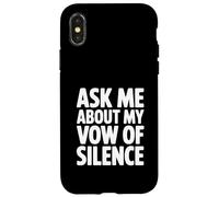 Demandez-Moi Mon vœu de Silence Coque pour iPhone X/XS