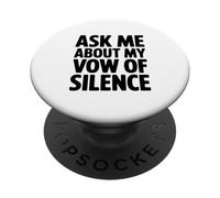 Demandez-Moi Mon vœu de Silence PopSockets PopGrip Adhésif