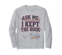 Demandez-Moi Que J'Ai gardé Le Livre Baseball Funny Baseball Team Manche Longue