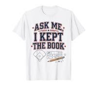 Demandez-Moi Que J'Ai gardé Le Livre Baseball Funny Baseball Team T-Shirt