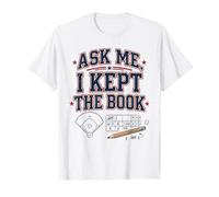 Demandez-Moi Que J'Ai gardé Le Livre Baseball Funny Baseball Team T-Shirt Graphique avec Valeur