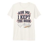 Demandez-Moi Que J'Ai gardé Le Livre Baseball Funny Baseball Team T-Shirt Haut de Gamme