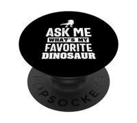 Demandez-Moi Quel Est Mon Dinosaure Préféré Mignon Dinosaure PopSockets PopGrip Adhésif