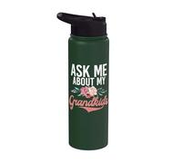 Demandez-moi sur ma grand-mère de petits-enfants Stainless Steel Insulated Water Bottle